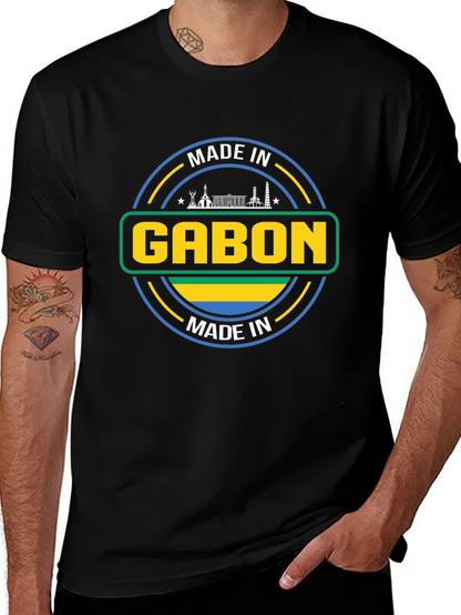 Made in Gabon T-Shirt - Black Cotton Tee