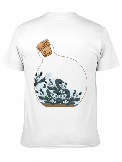 Panda Bottle Black Graphic Tee