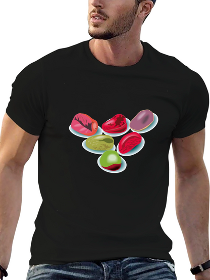 Candy Gems Black T-Shirt