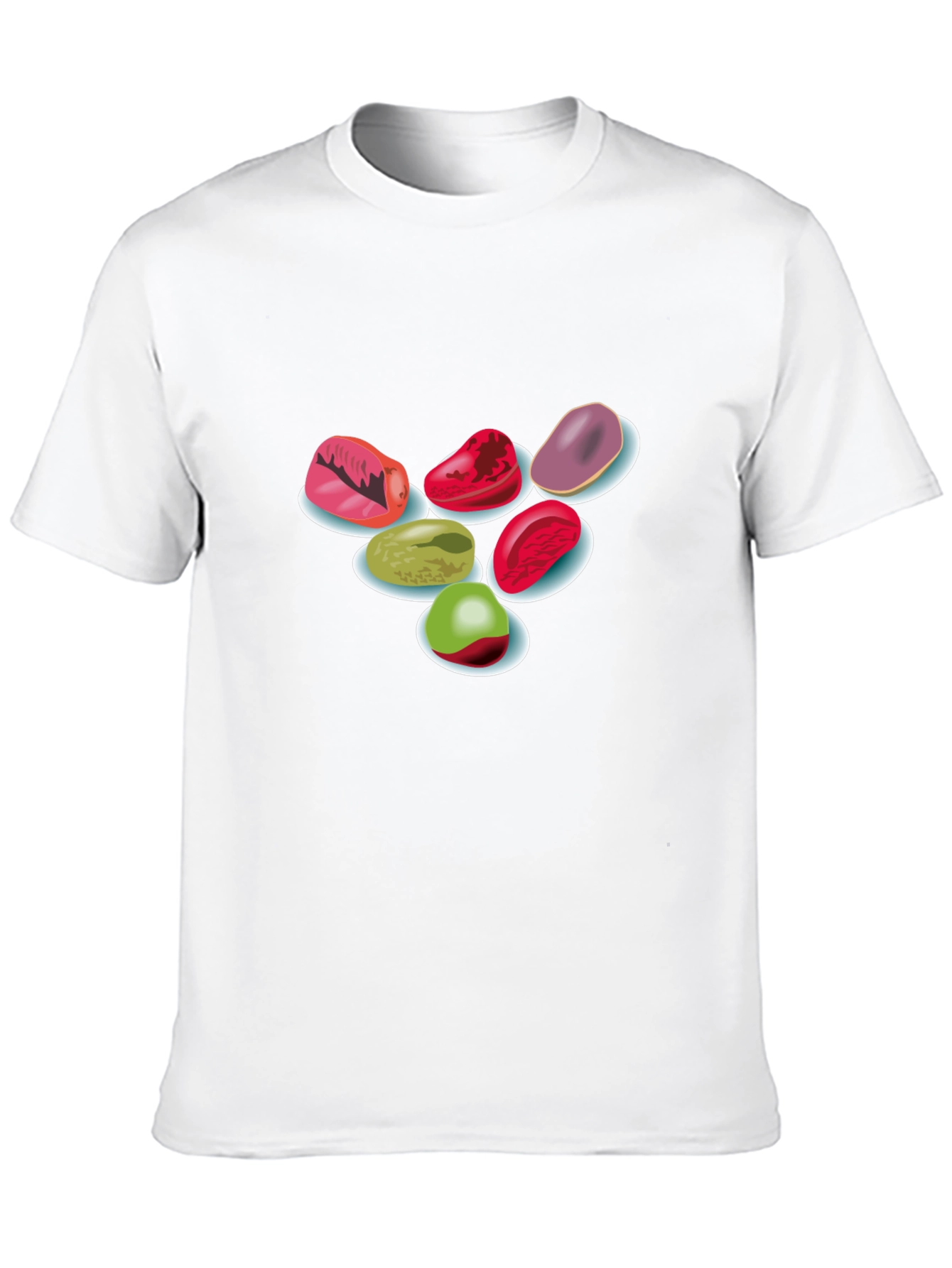Candy Gems Black T-Shirt