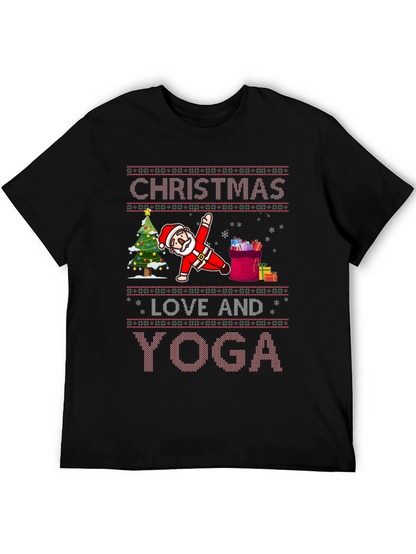 Christmas Yoga Santa T-Shirt