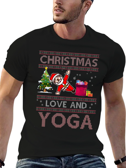 Christmas Yoga Santa T-Shirt