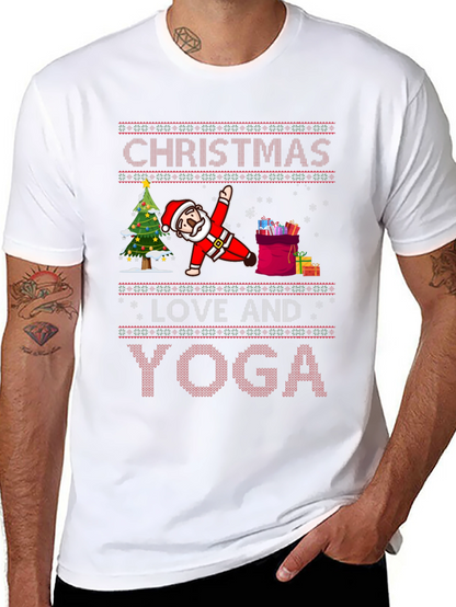 Christmas Yoga Santa T-Shirt