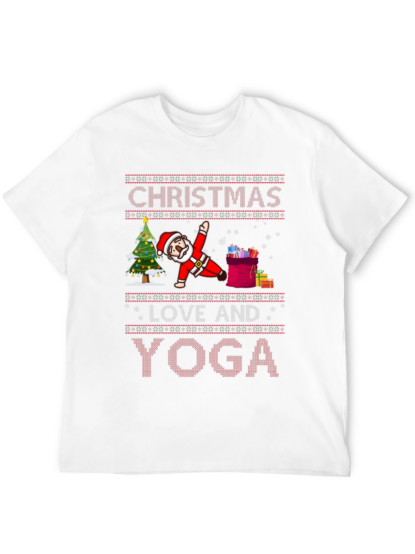 Christmas Yoga Santa T-Shirt