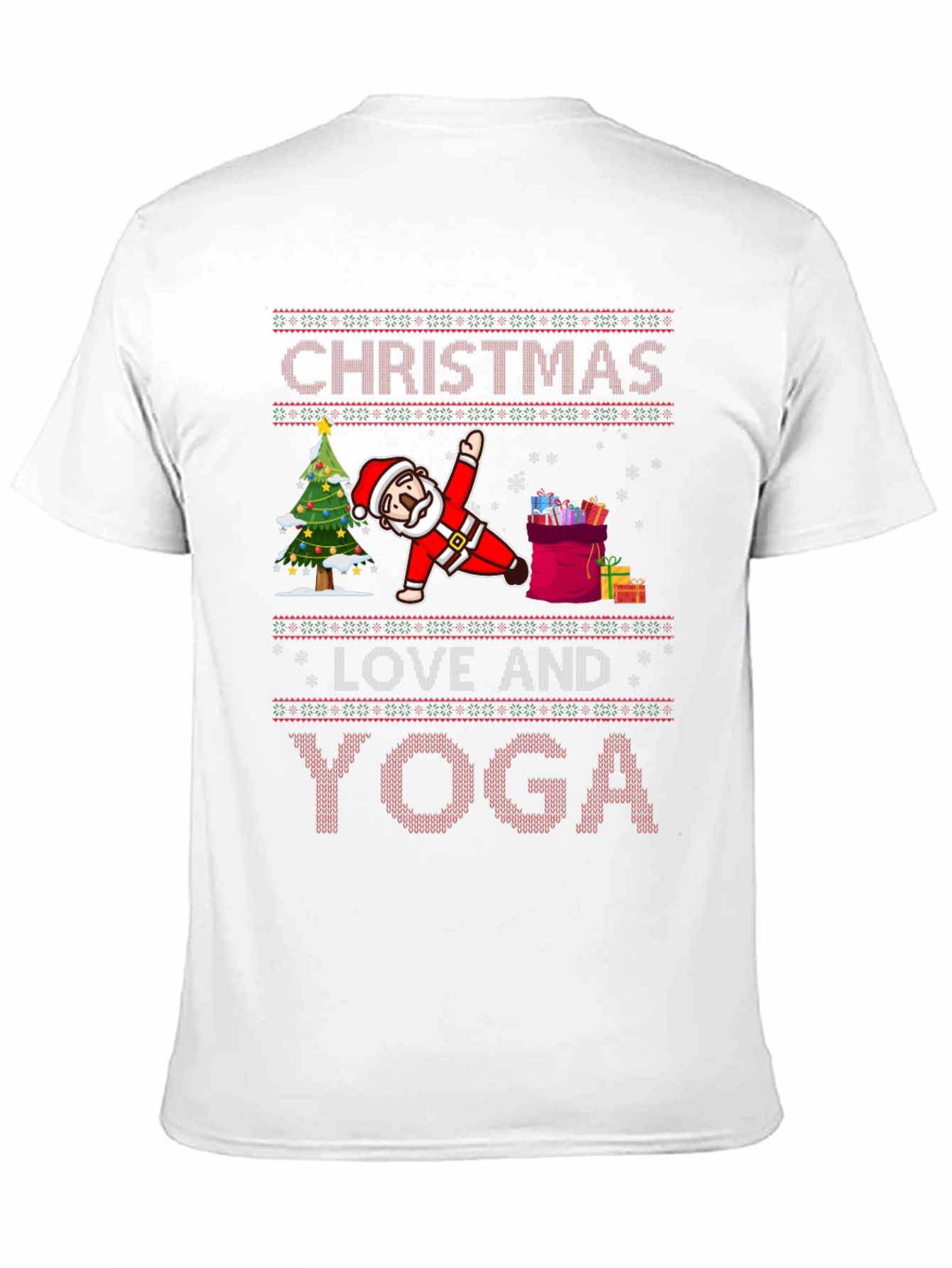 Christmas Yoga Santa T-Shirt