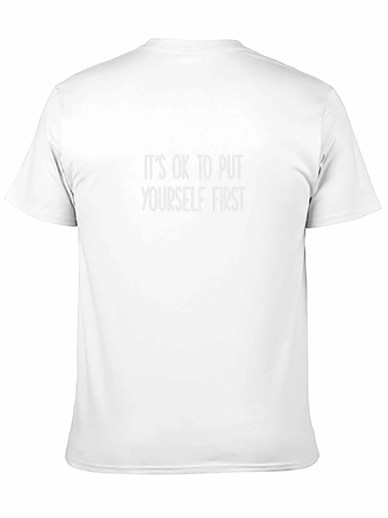Its OK to Put Yourself First Black T-Shirt