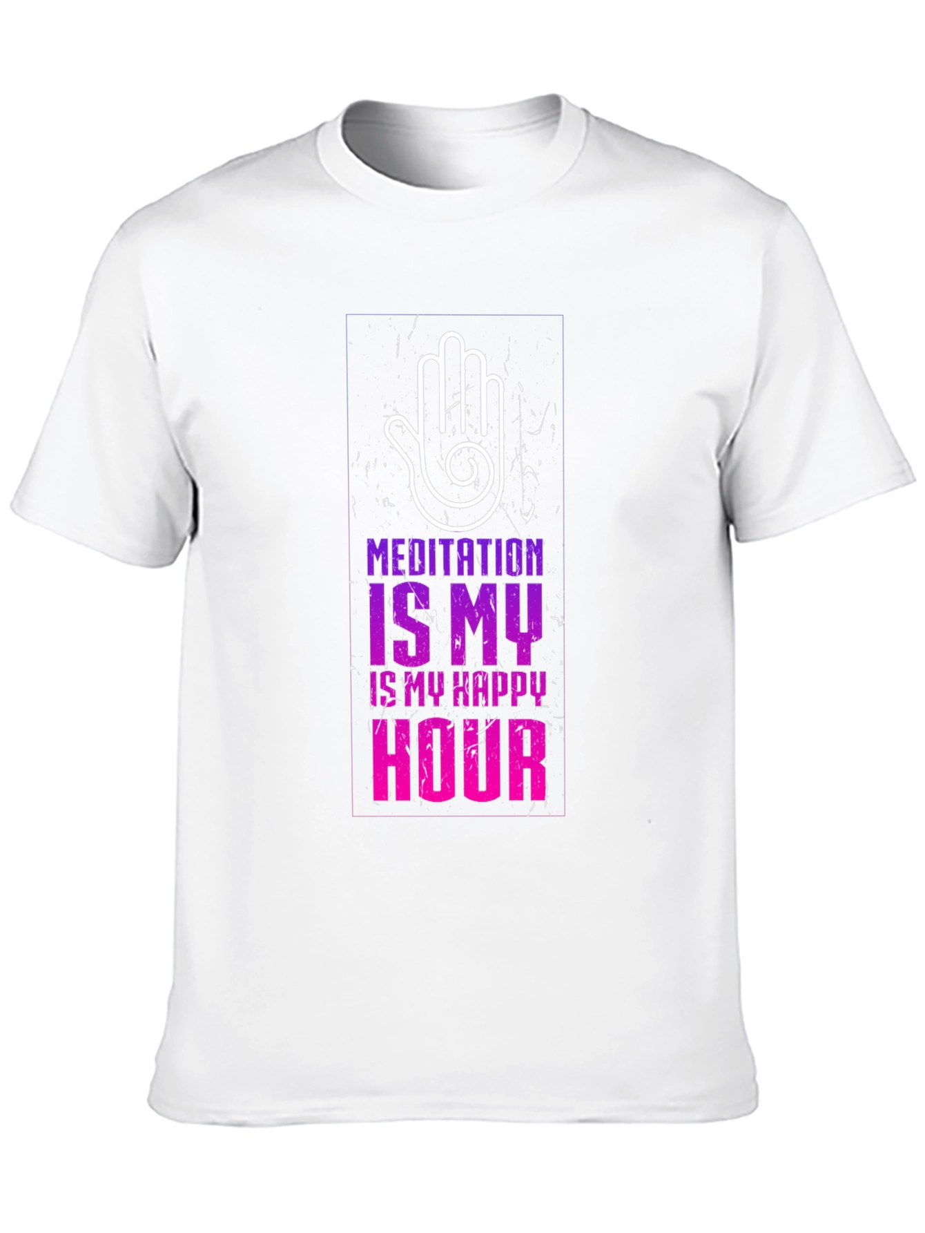Meditation Is My Happy Hour Graphic T-Shirt