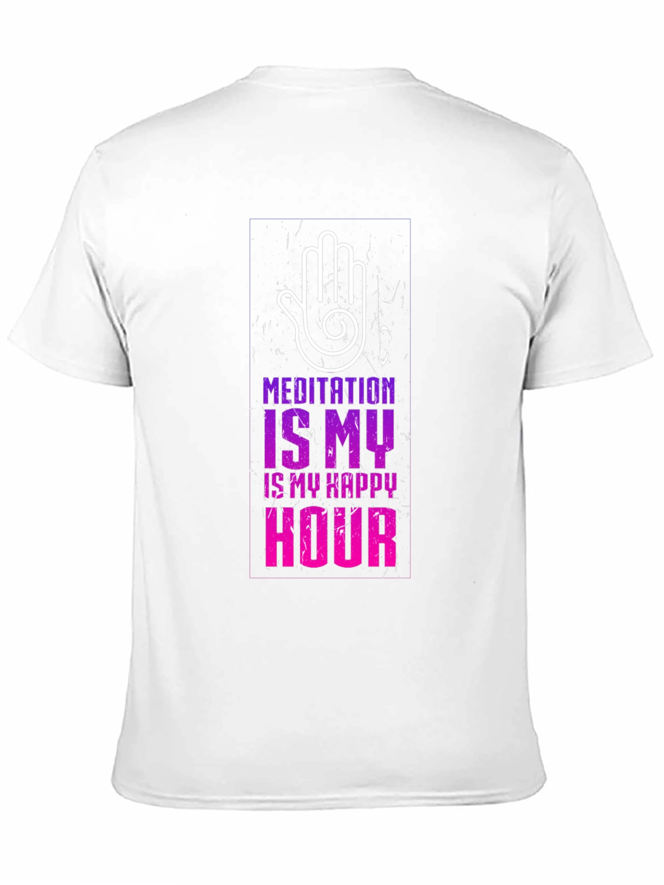 Meditation Is My Happy Hour Graphic T-Shirt
