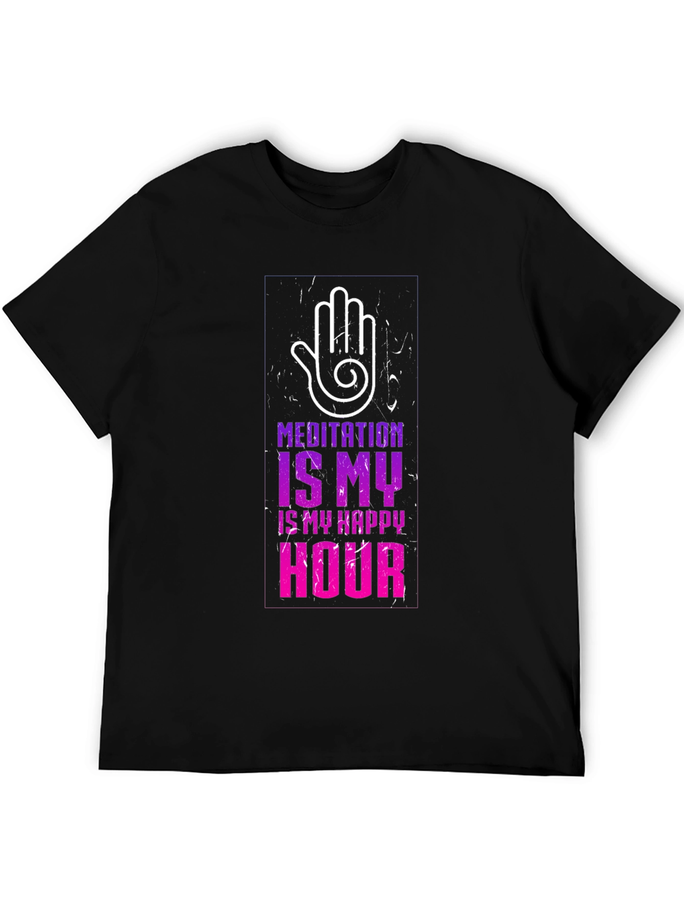 Meditation Is My Happy Hour Graphic T-Shirt