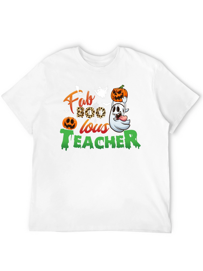 Fab-BOO-lous Teacher Halloween T-Shirt
