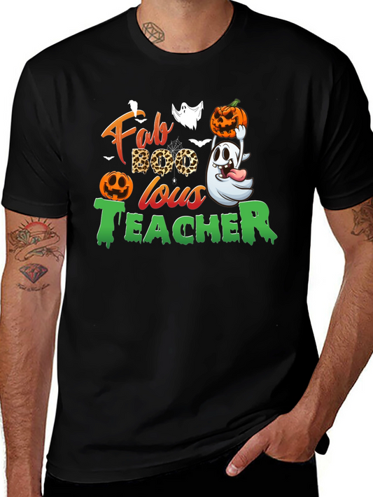 Fab-BOO-lous Teacher Halloween T-Shirt