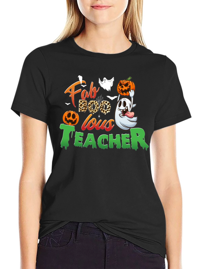 Fab-BOO-lous Teacher Halloween T-Shirt