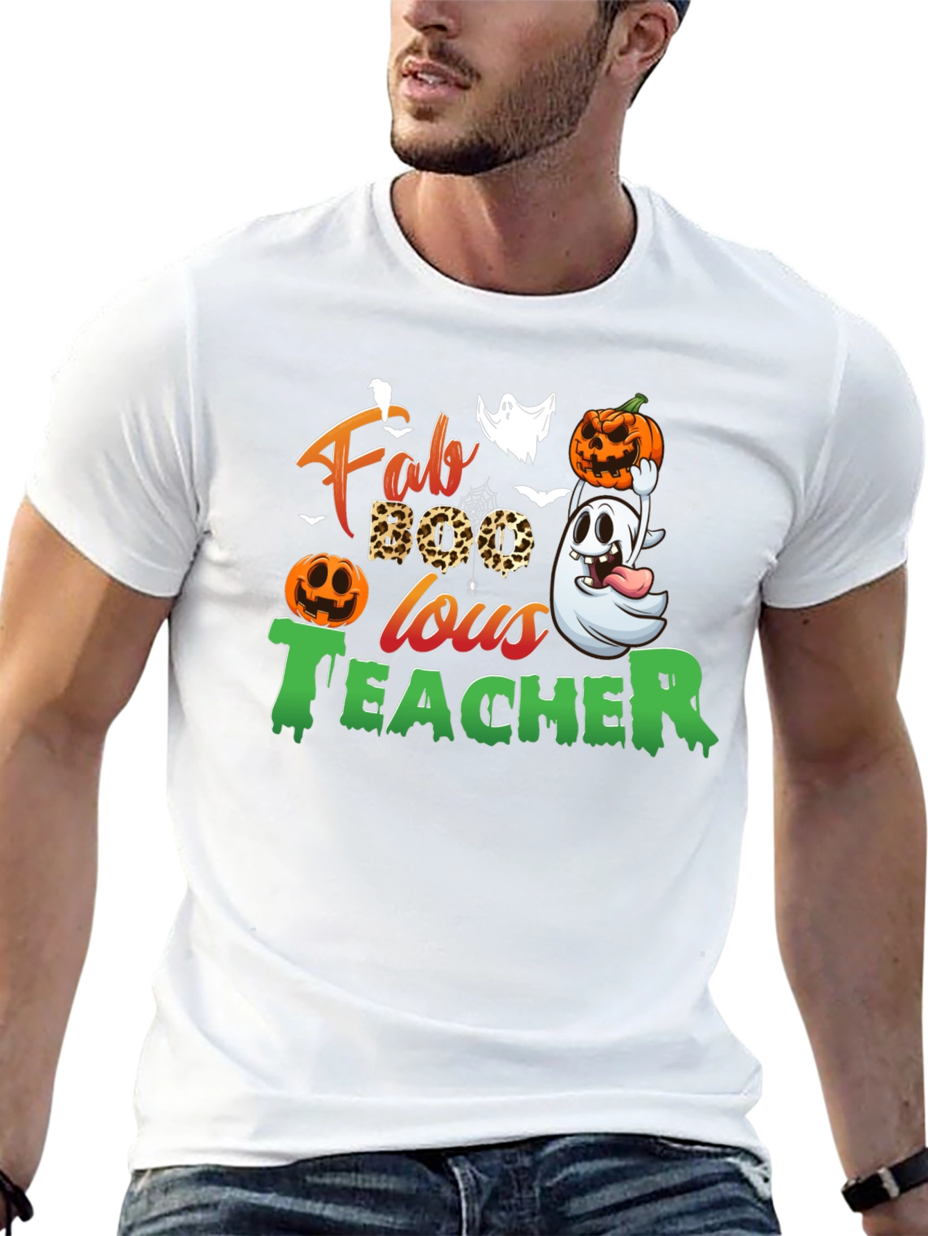 Fab-BOO-lous Teacher Halloween T-Shirt