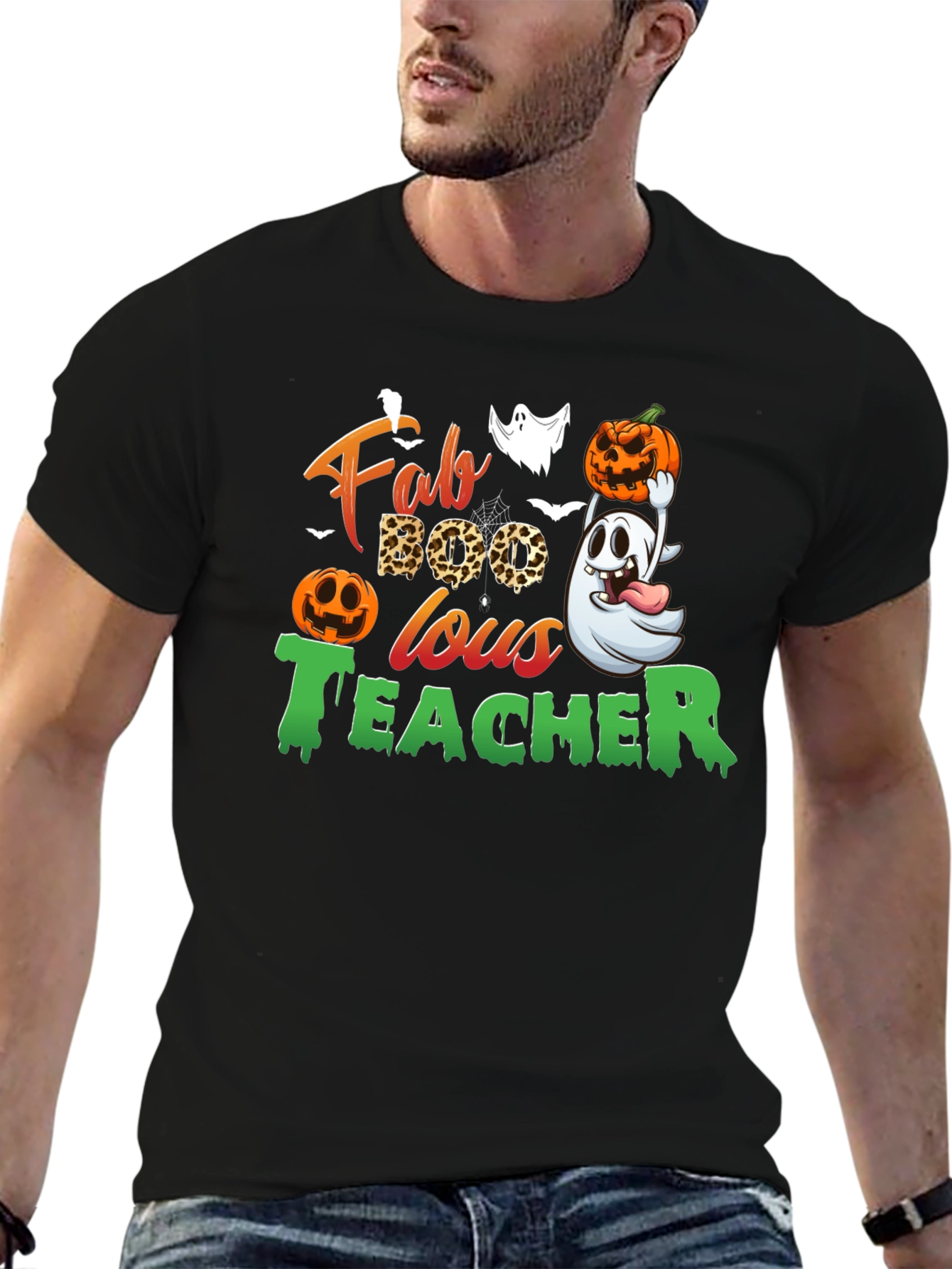 Fab-BOO-lous Teacher Halloween T-Shirt