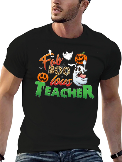 Fab-BOO-lous Teacher Halloween T-Shirt