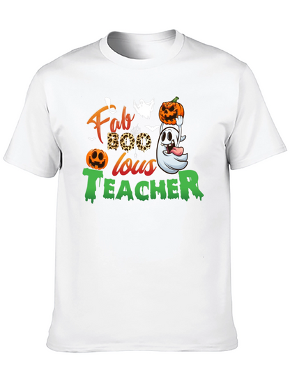 Fab-BOO-lous Teacher Halloween T-Shirt