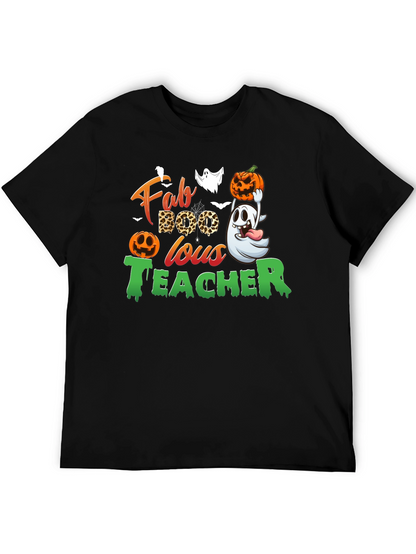Fab-BOO-lous Teacher Halloween T-Shirt