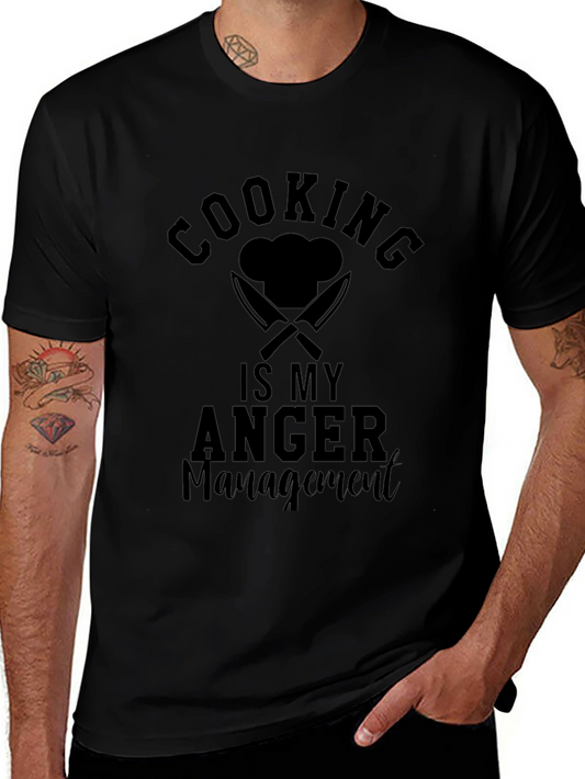 Cooking Is My Anger Management Graphic T-Shirt