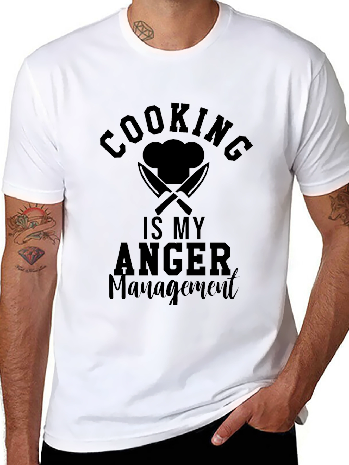 Cooking Is My Anger Management Graphic T-Shirt