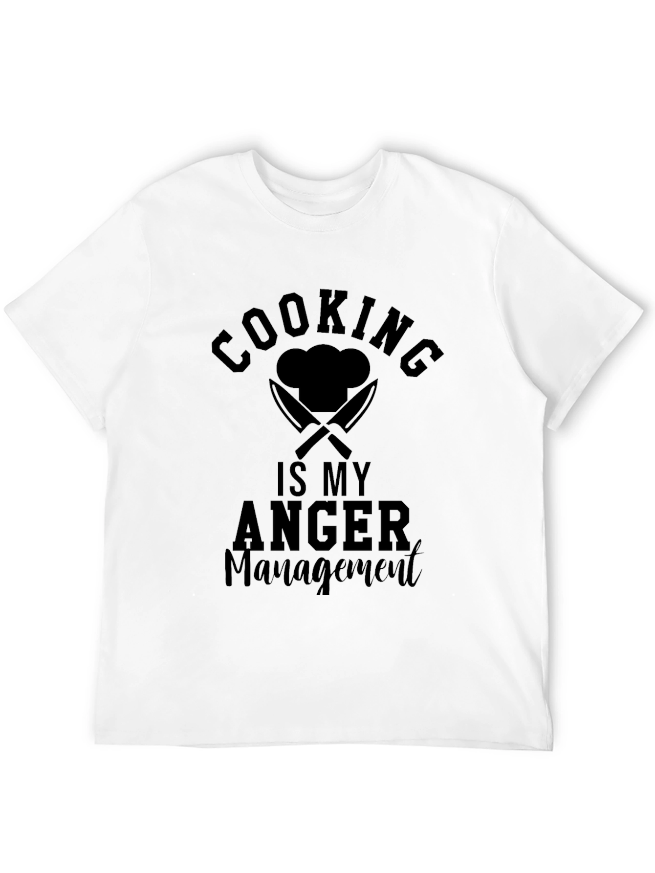 Cooking Is My Anger Management Graphic T-Shirt