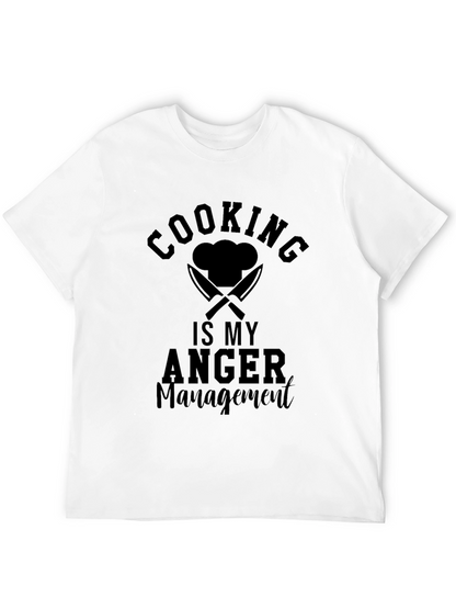 Cooking Is My Anger Management Graphic T-Shirt