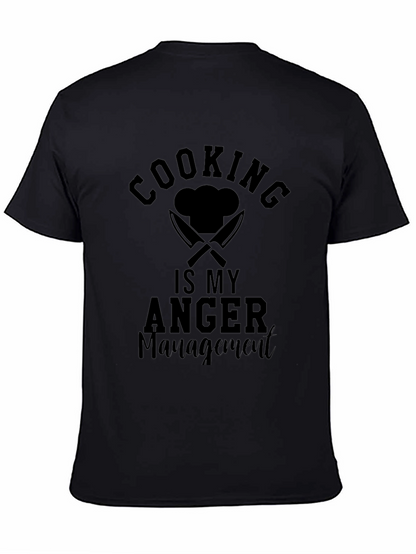Cooking Is My Anger Management Graphic T-Shirt