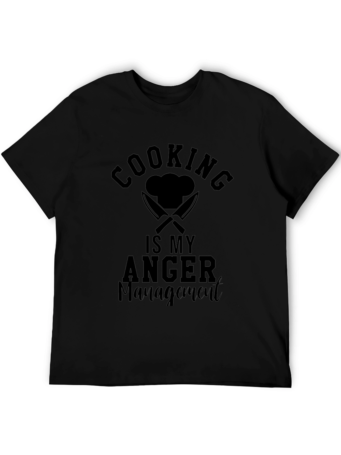 Cooking Is My Anger Management Graphic T-Shirt