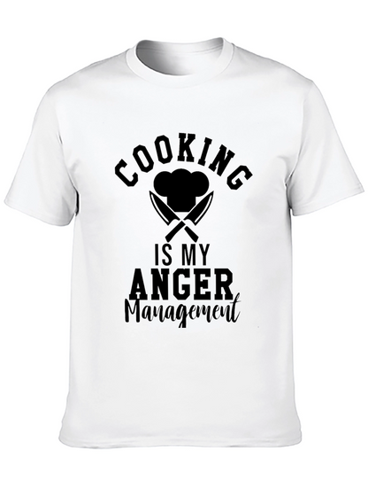 Cooking Is My Anger Management Graphic T-Shirt