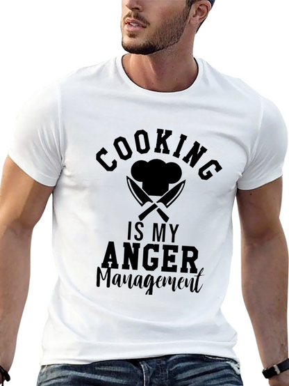 Cooking Is My Anger Management Graphic T-Shirt