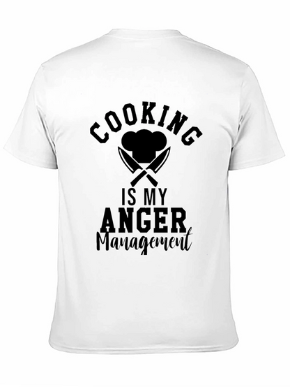 Cooking Is My Anger Management Graphic T-Shirt