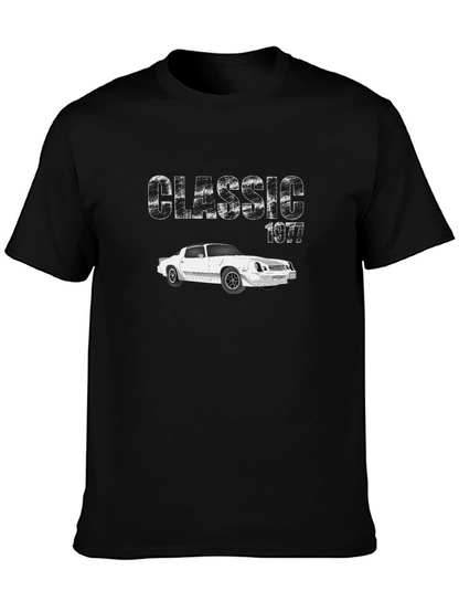 Classic 1977 Car Black T-Shirt