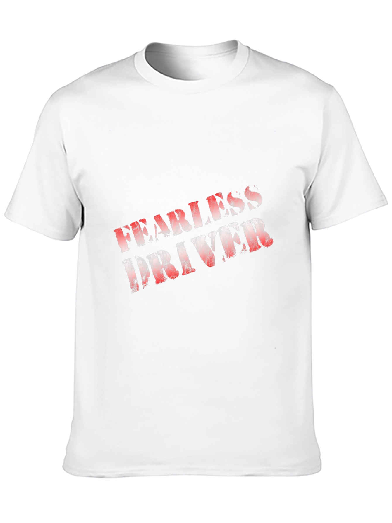 Fearless Driver Graphic Tee - Black Cotton Blend
