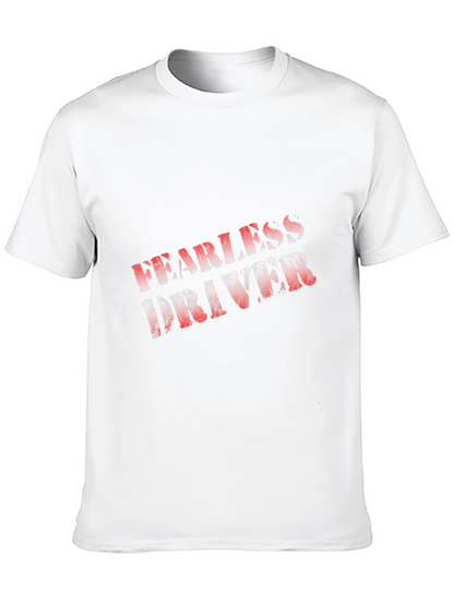 Fearless Driver Graphic Tee - Black Cotton Blend