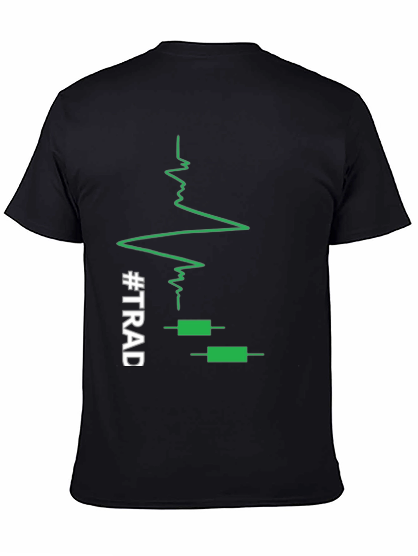 Traders Heartbeat Black T-Shirt