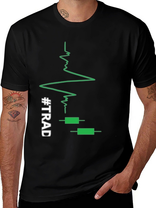Traders Heartbeat Black T-Shirt