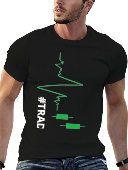 Traders Heartbeat Black T-Shirt