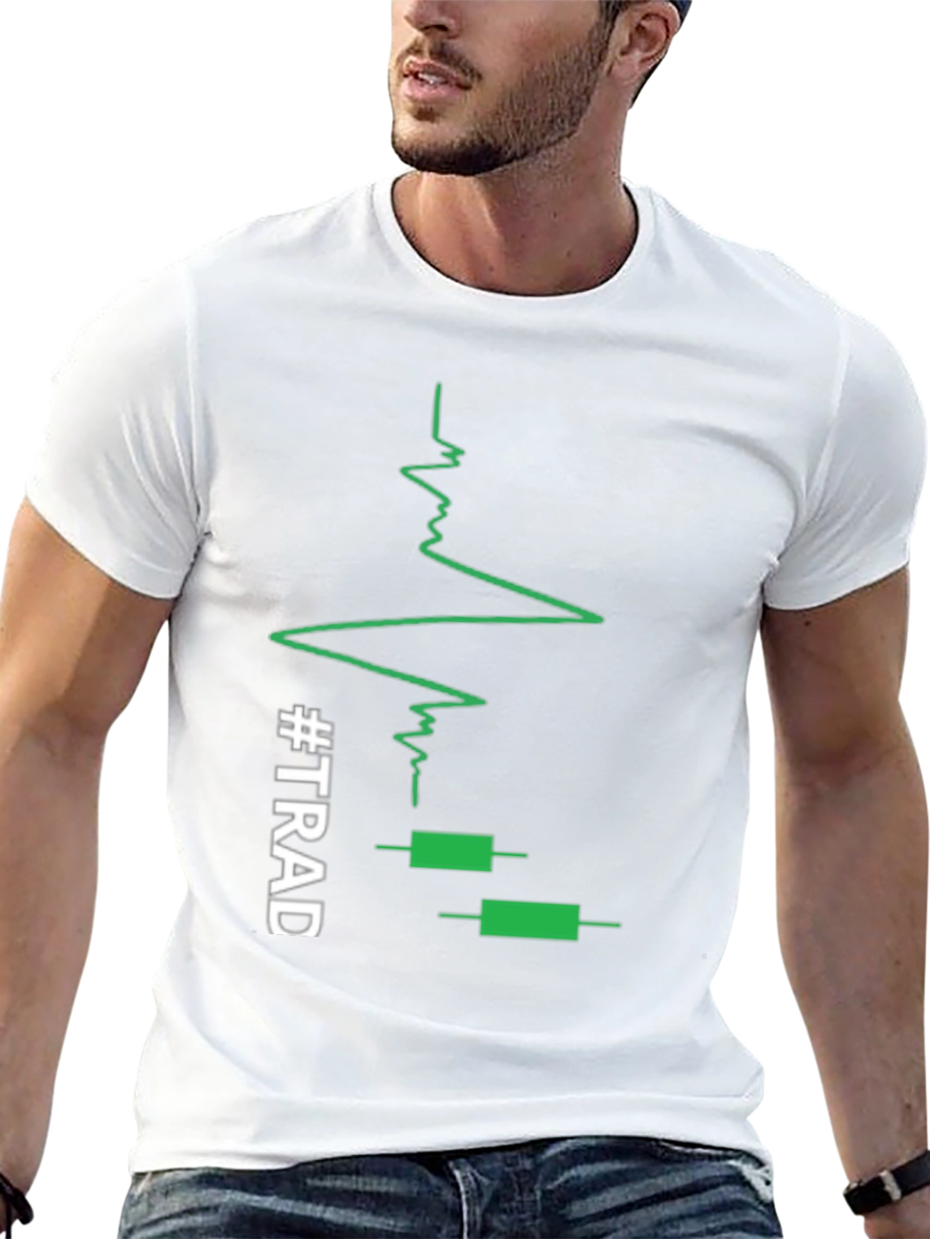 Traders Heartbeat Black T-Shirt