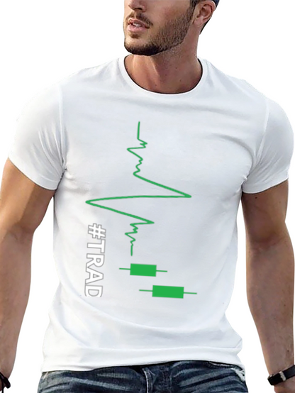 Traders Heartbeat Black T-Shirt