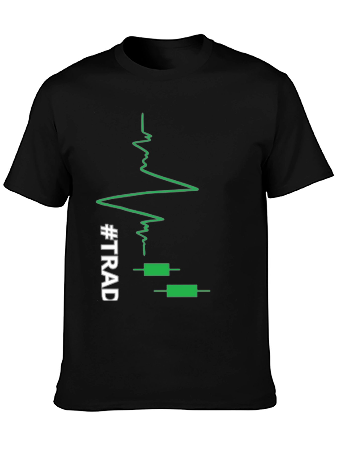 Traders Heartbeat Black T-Shirt