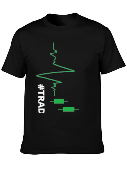 Traders Heartbeat Black T-Shirt