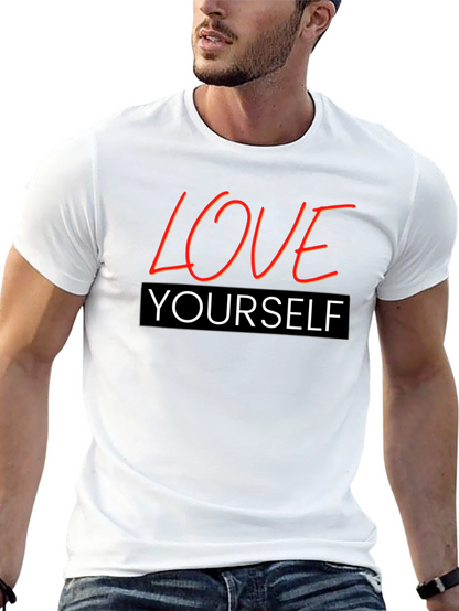 Love Yourself Graphic T-Shirt - Black