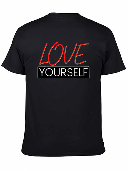 Love Yourself Graphic T-Shirt - Black