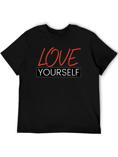 Love Yourself Graphic T-Shirt - Black