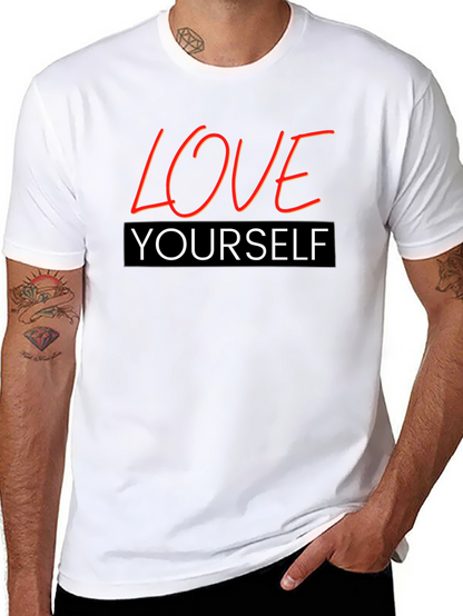 Love Yourself Graphic T-Shirt - Black