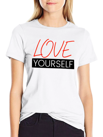 Love Yourself Graphic T-Shirt - Black
