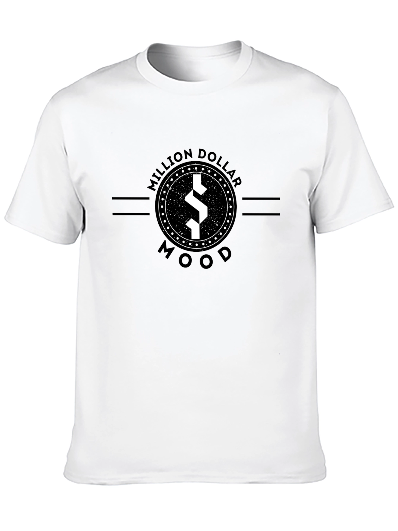 Million Dollar Mood Black Graphic Tee