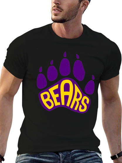 Bears Paw Print Graphic T-Shirt