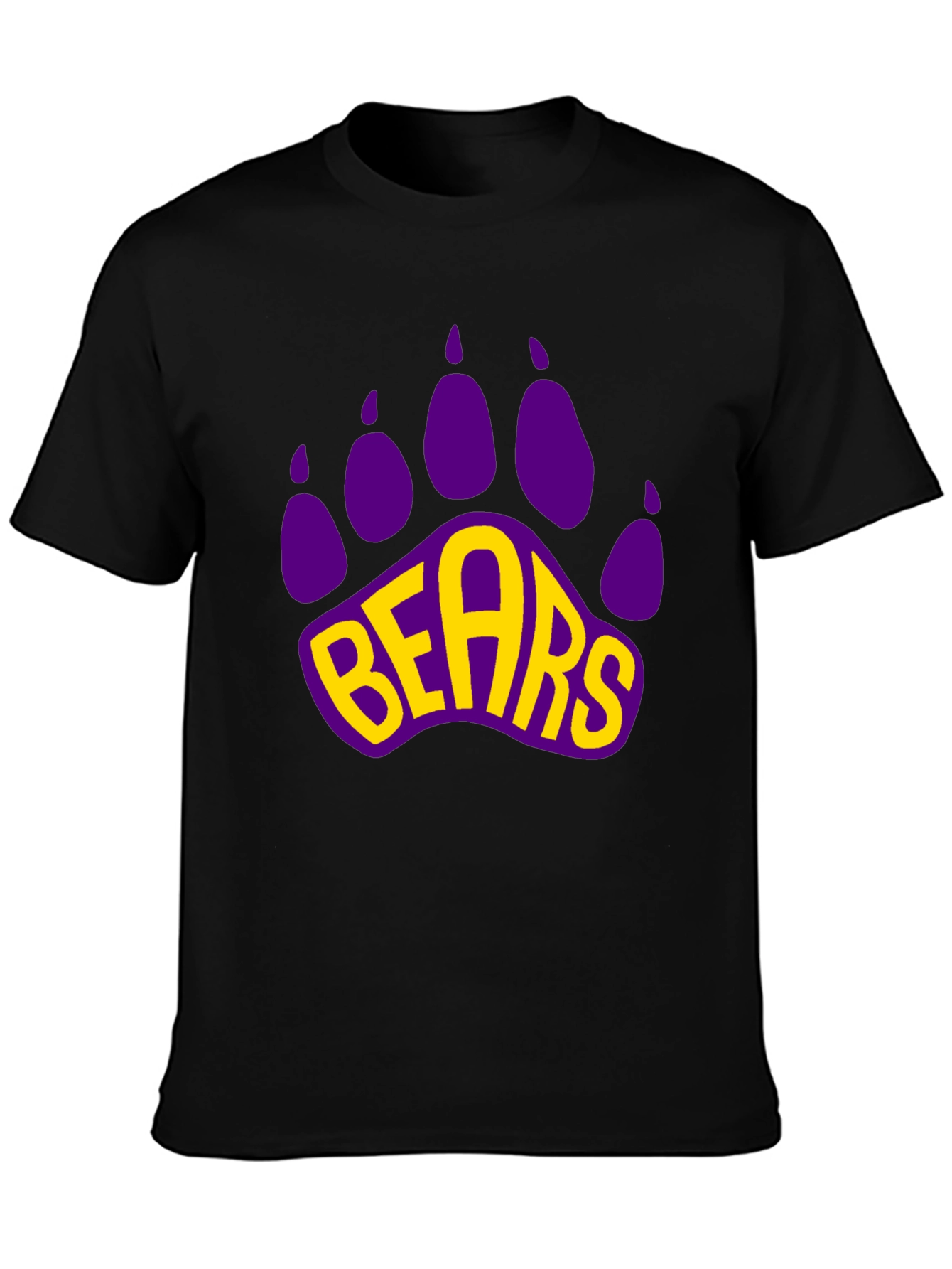 Bears Paw Print Graphic T-Shirt