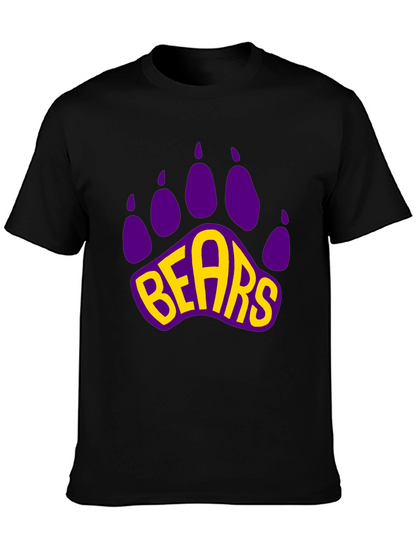 Bears Paw Print Graphic T-Shirt