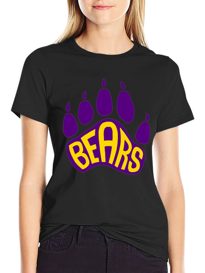 Bears Paw Print Graphic T-Shirt